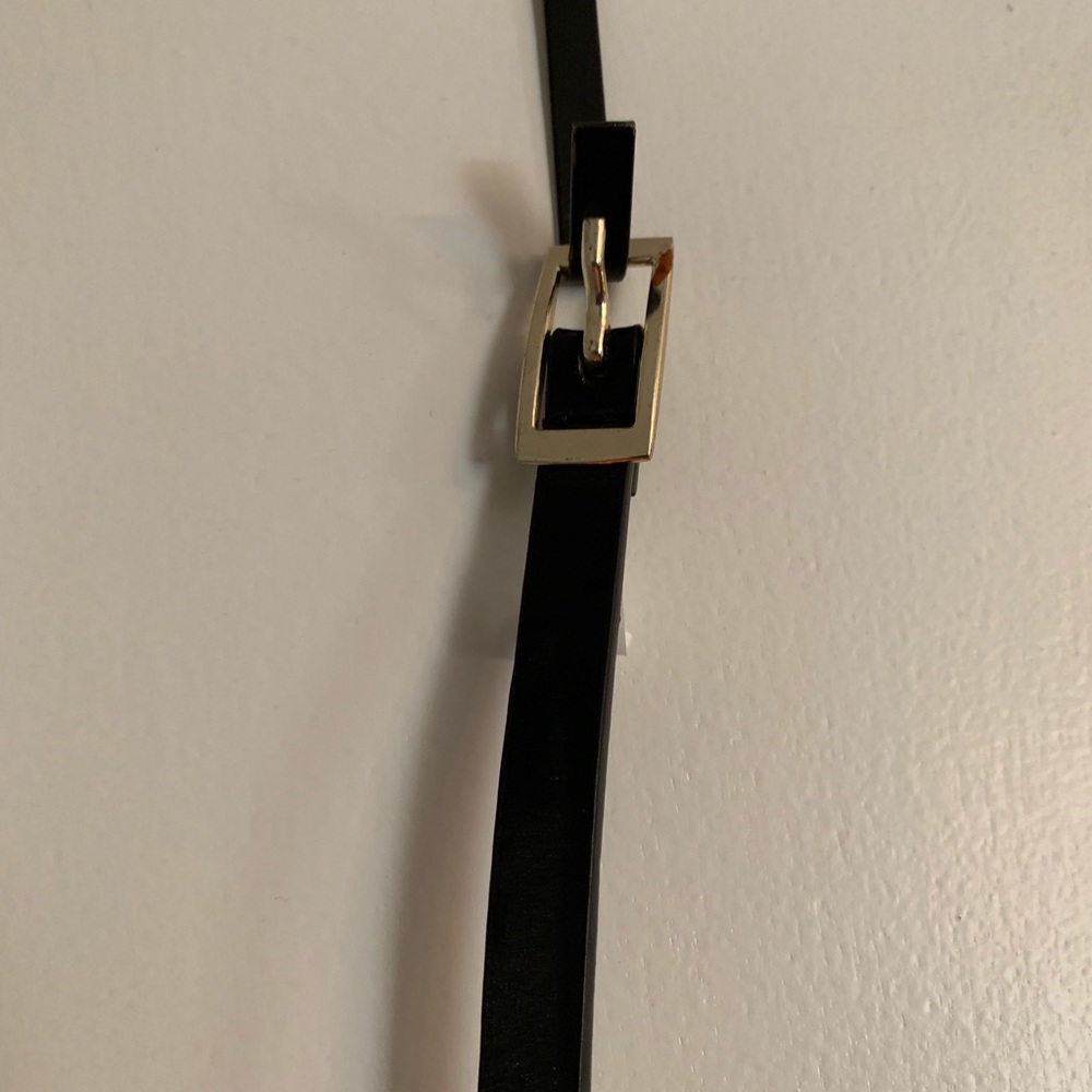 Skinny black belt